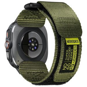 Nylon Od Green Watch Band Compatible w Samsung Galaxy Watch Ultra 2 47mm